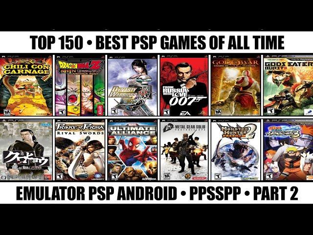 Top 150 Best PSP Games Of All Time | Best PSP Games | Emulator PSP Android / Part 2