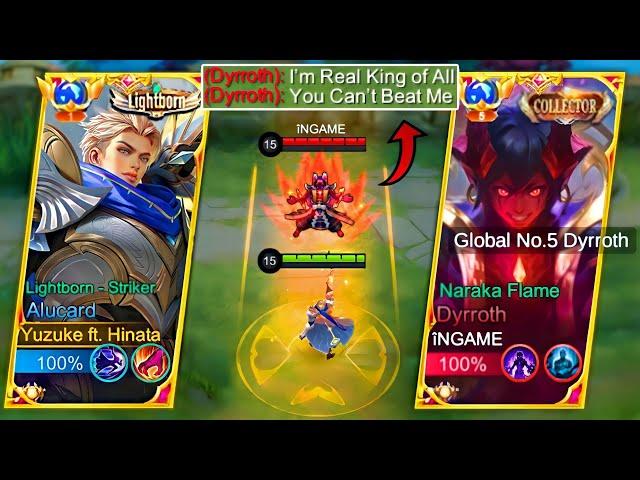 GLOBAL ALUCARD VS TOP GLOBAL DYRROTH TRASHTALKER!  | WHO IS THE KING OF LIFESTEAL? | INTENSE MATCH!