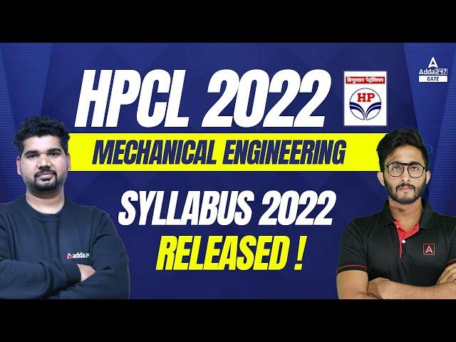 HPCL Syllabus 2022 | HPCL Mechanical Syllabus | HPCL Mechanical Engineering Syllabus 2022