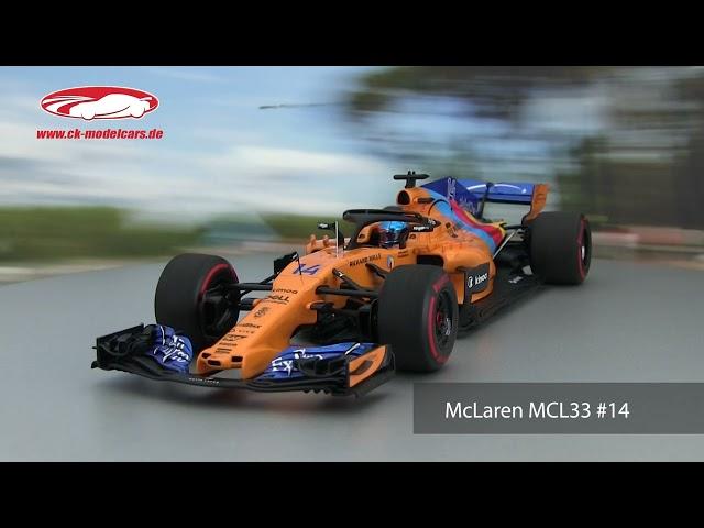ck-modelcars-video: F. Alonso McLaren MCL33 #14 Almost Last F1 Race Abu Dhabi GP F1 2018 Minichamps