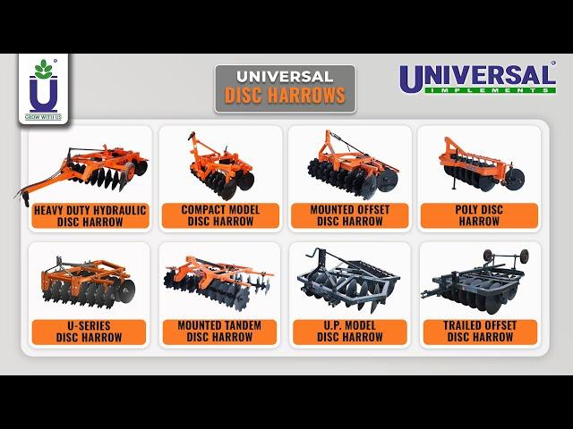 Universal Disc Harrows - Universal Implements