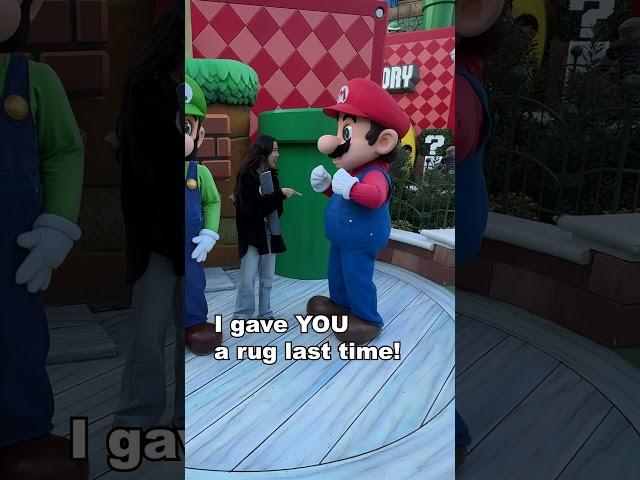 Giving a Rug to Luigi