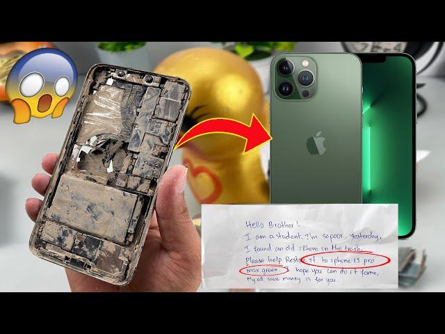 Restore Destroyed iPhone Xs max And  turn it into iPhone 13 Pro Max For Poor fan