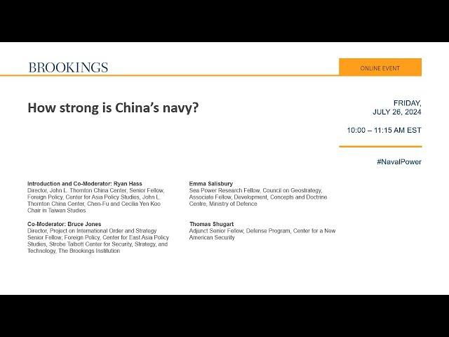 How strong is China’s navy?