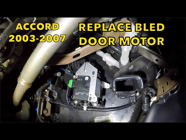 Honda Accord Driver side blend door motor change 2003 to 2007  AC or Heat Dont work