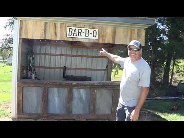 Building a rustic outdoor Bar and BBQ  Part 1