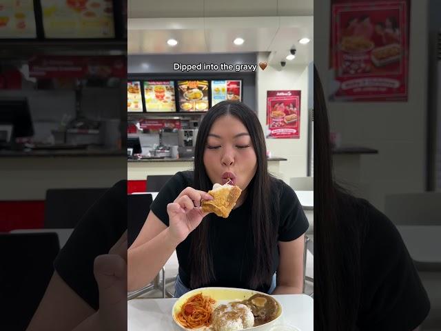 Trying Jollibee for the first time in the Philippines ️