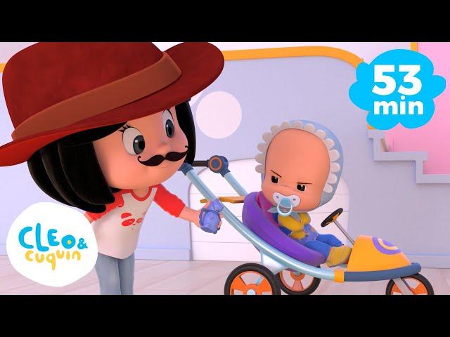 El Cocherito Lere y más canciones infantiles con Cleo y Cuquin | Familia Telerin