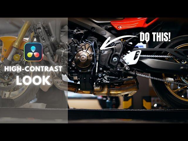 How To Create a High Contrast Look in Davinci Resolve 19  | Color Grading Tutorial