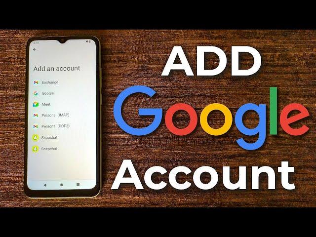 How to Add a Google Account on Android 13 - How to add another Google Account