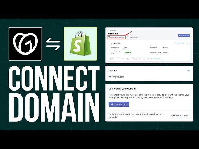 How to Connect a GoDaddy Domain to Shopify (2024) Step by Step Guide