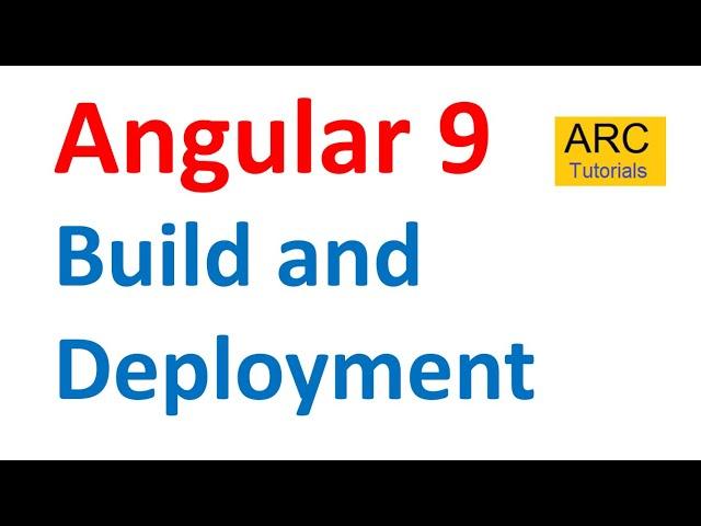 Angular 9 Tutorial For Beginners #74- Build and Deploying Angular Apps