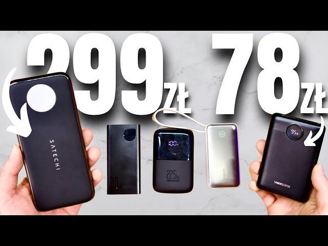 TOP 5 PowerBanków 10 000mAh - Czym różnią się TANIE od DROGICH?