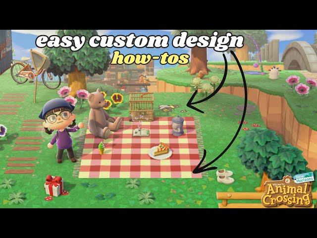 Beginner Custom Designs tutorial  | Animal Crossing: New Horizons