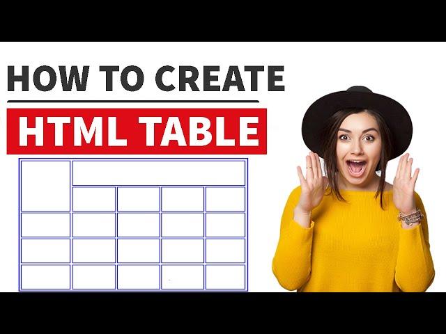 How To Create HTML Table | ( table tr th td ) |  Practical Example Tutorial