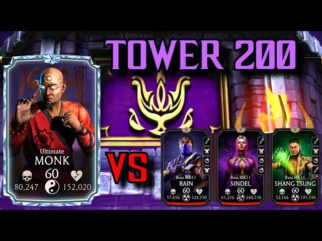 ULTIMATE MONK! Diamond Monk vs Dark Queen's Tower 200 + Reward!