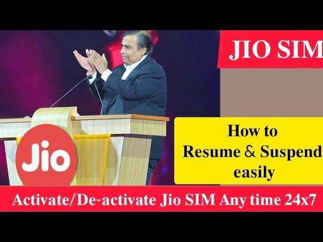 How to Suspend & Resume JIO 4G SIM In 2022 | Re-activate Suspended JIO SIM Online