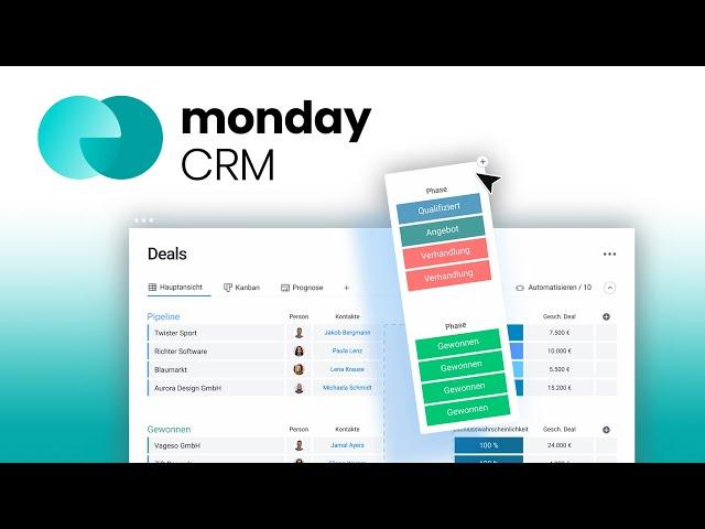 Monday Sales CRM (Tutorial): How to easily organize your sales workflow