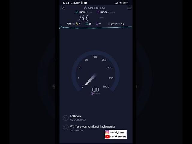 Tes Kecepatan Internet Indihome 30 Mbps di rumah