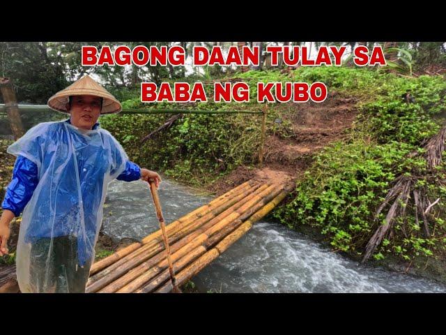 Bagong Tulay Daanan sa kubo...Ang daming nadudulas sa kabilang daanan