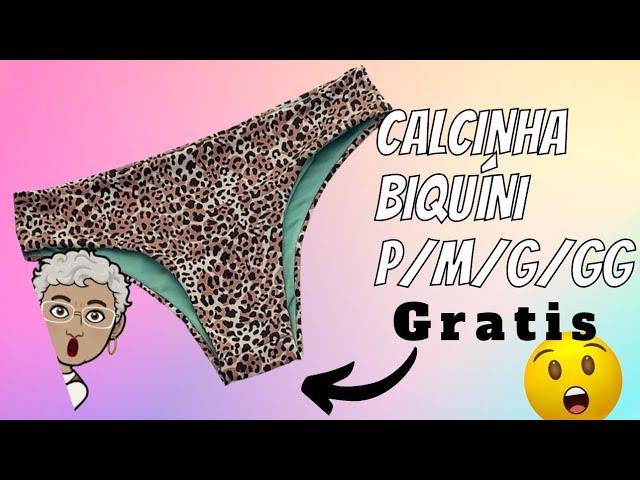 calcinha de biquíni #moldesgratis P/M/G/GG