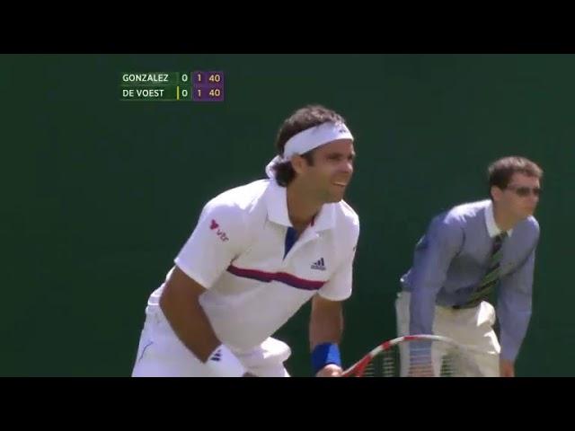 Fernando Gonzalez vs Rik De Voest 2011 Wimbledon 2nd Round