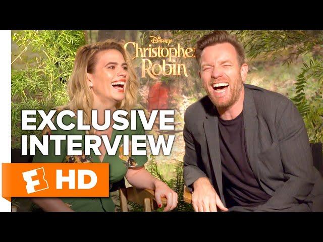 Ewan McGregor Finds Hayley Atwell's Ventriloquist Talent Hilarious | 'Christopher Robin' Interview