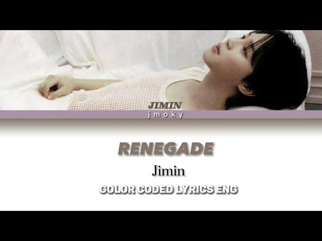 JIMIN- RENEGADE | AARYAN SHAH | COLOR CODED LYRICS | AI COVERS