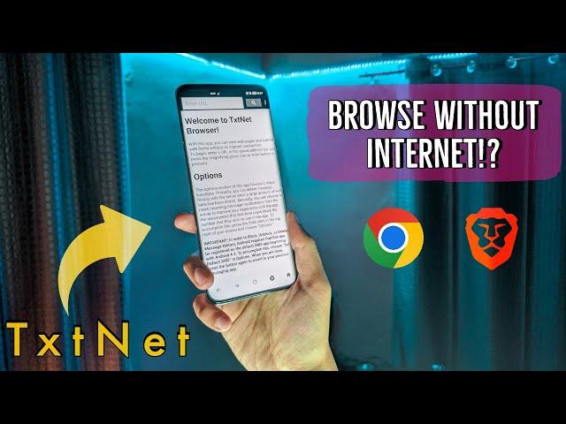 Browsing the Web without Internet!? - TxtNet Browser Overview