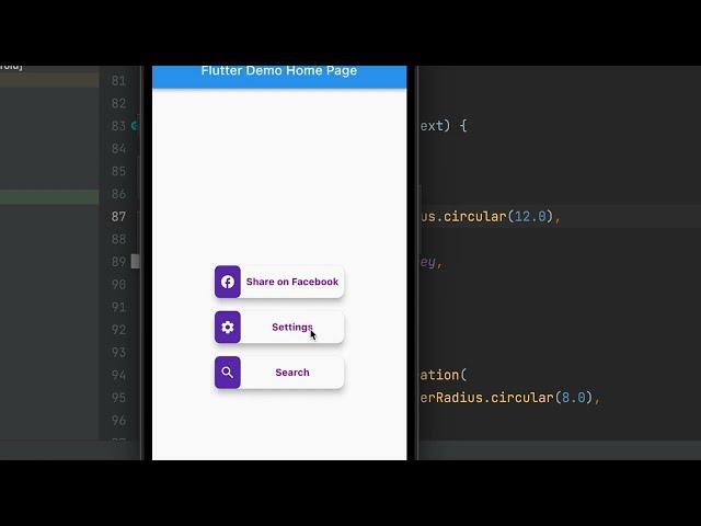 Create Reusable Custom Button in Flutter | Flutter Dart Tutorials