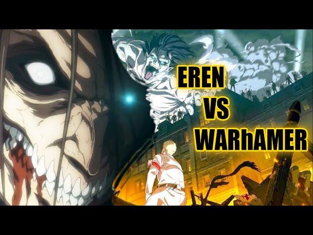 Attack on titan Eren vs warhammer titan full fight Paradis vs marley