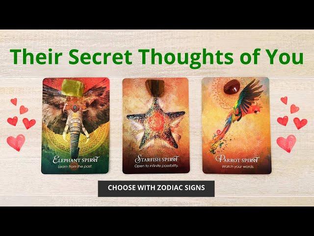 ‍️THEIR SECRET THOUGHTS OF YOU PICK A CARD  LOVE TAROT READING  TWIN FLAMES ️ SOULMATES