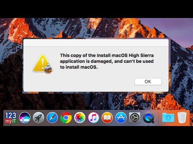 Fix This Copy of the Install MacOS Application is Damaged