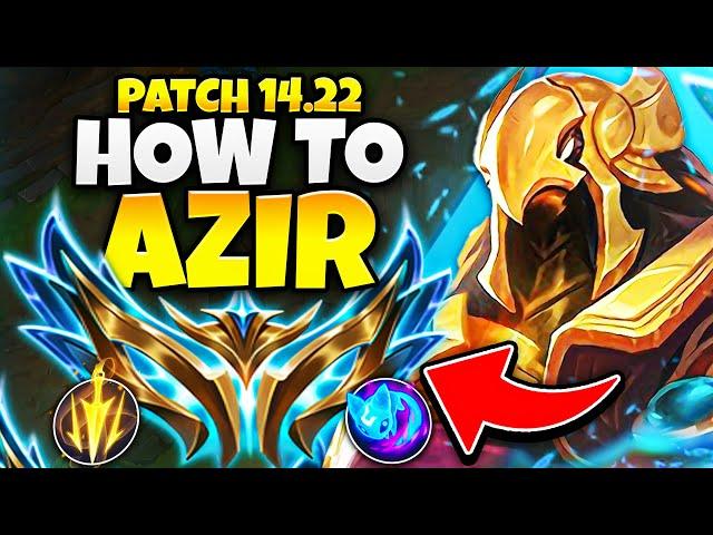 Patch 14.22 How to Azir Gameplay Guide | Best Azir Builds | 10,000,000+ Mastery Points