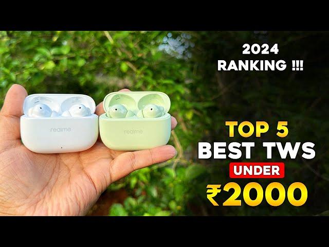 Ranking Top 5 Best Earbuds Under 2000 in 2024  Best TWS Earbuds Under ₹2000  Dec 2024