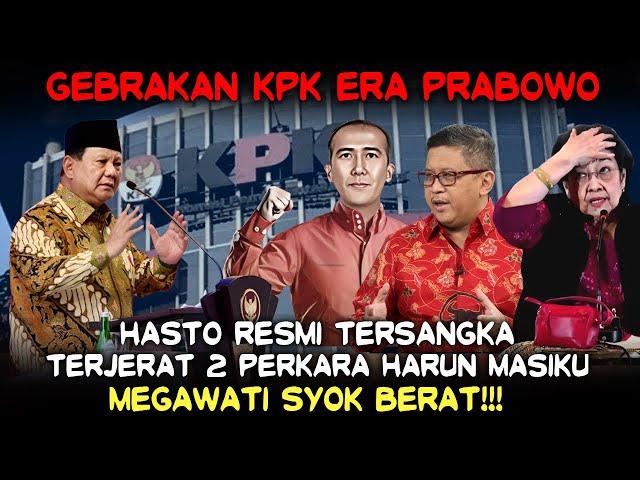 Gebrakan KPK Era Prabowo️Hasto Resmi Tersangka 2 Perkara Harun Masiku, Megawati Stres Berat