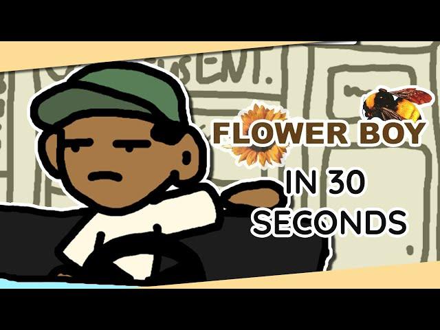 Basically Tyler, the Creator's "FLOWER BOY" in 30 Seconds