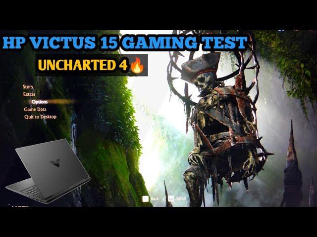 PLAYING UNCHARTED 4 THE THIEF'S END AND LOST LEGACYHP VICTUS 15 AMD RYZEN 7 8845 NVIDIA RTX 4060