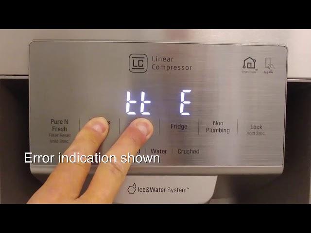 [LG Refrigerator] - How to show errors on the Side-by-Side Display