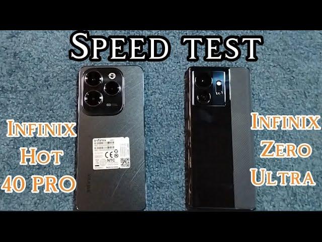 INFINIX HOT 40 PRO vs. INFINIX ZERO ULTRA | SPEED TEST