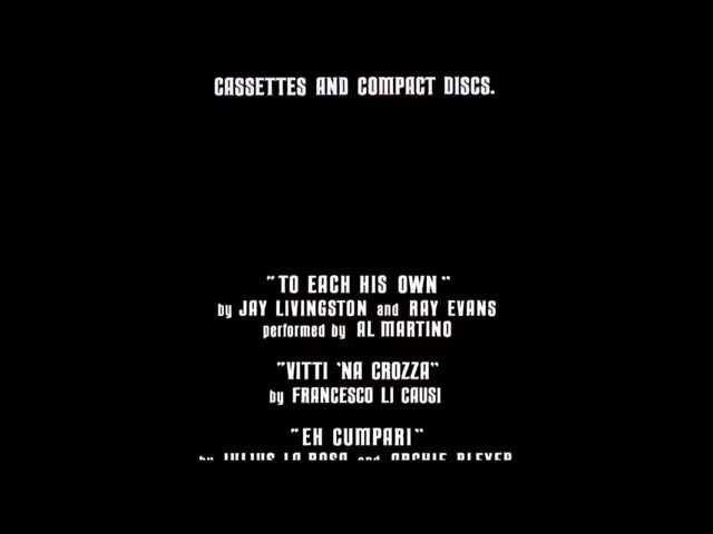 The Godfather: Part III (1990) - End Credits