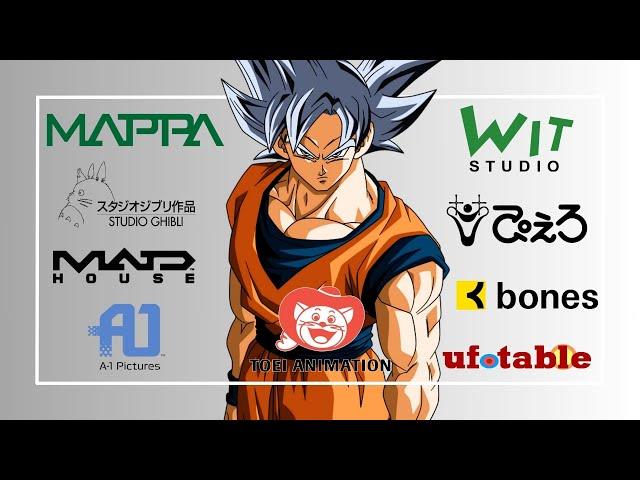 🟠 TOP 16 MEJORES ESTUDIOS de ANIMACION JAPONESA #mappa #dragonball #toeianimation