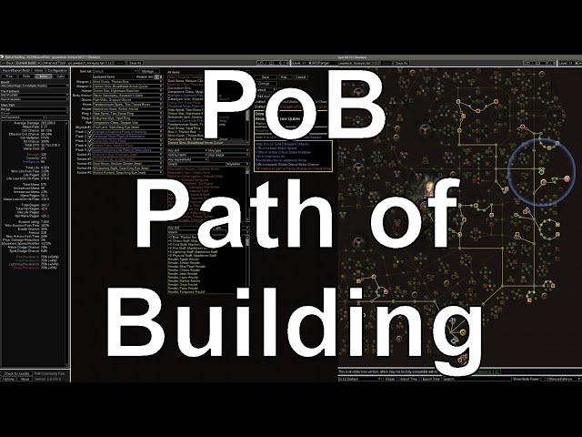 PoB - Path of Building (návod - Path of Exile: Heist, 3.12) [4K, česky, Jan Prušák]