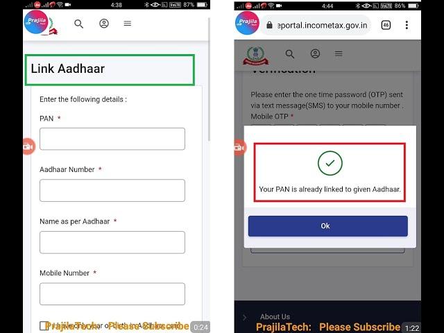 incometax.gov Aadhaar Card PAN Card Linking Online |Link PAN And Aadhaar through income tax gov 2024