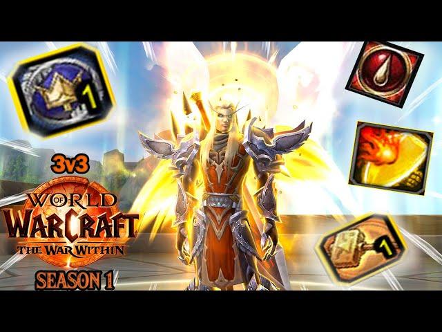 Holy Paladin PVP 3v3 ARENA Season 1 (WoW The War Within) [Patch 11.0] ️️