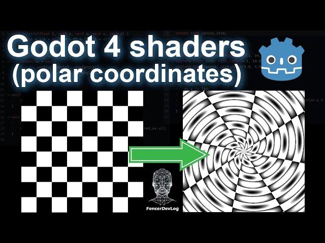 Godot 4: Shader libraries and polar coordinates (tutorial)