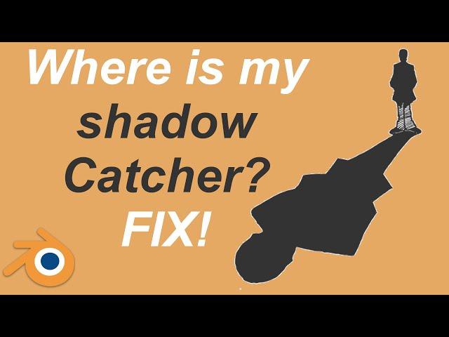 How to see your Shadow Catcher in Blender