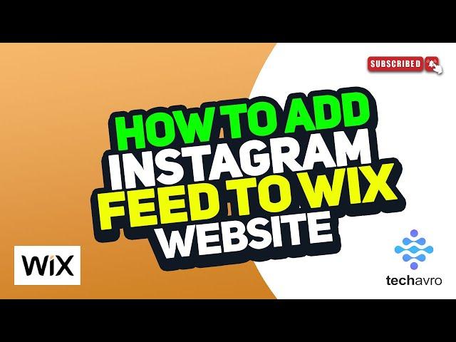 How to Add Instagram Feed to Wix Website 2024