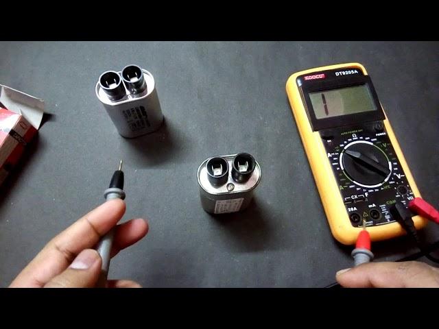 How to test microwave HV capacitor using multimeter/ good vs bad