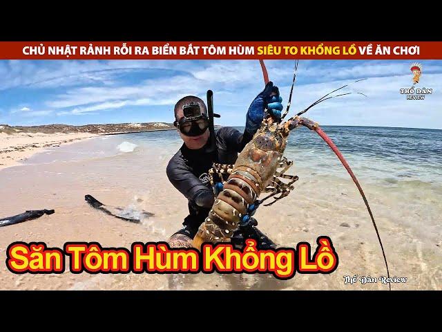 Chủ Nhật Rảnh Rỗi Ra Biển Bắt Tôm Hùm Siêu To Khổng Lồ Về Ăn Chơi | Review Cuộc Sống